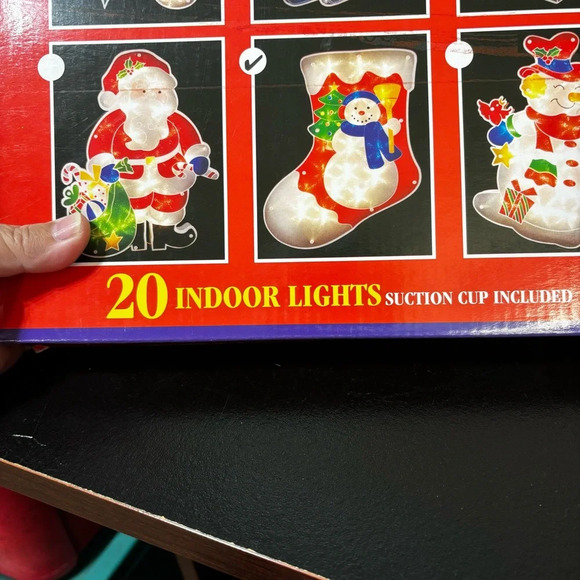 Expressions Holiday Stocking Light Silhouette Window Christmas 20 Lights 14” - Picture 6 of 7
